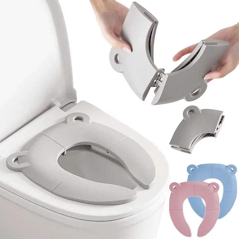Home Bathroom With Urinal - Baby Cartoon Reise-Klapp-Toilettensitz Kleinkind Tragbarer Toilettentrainer