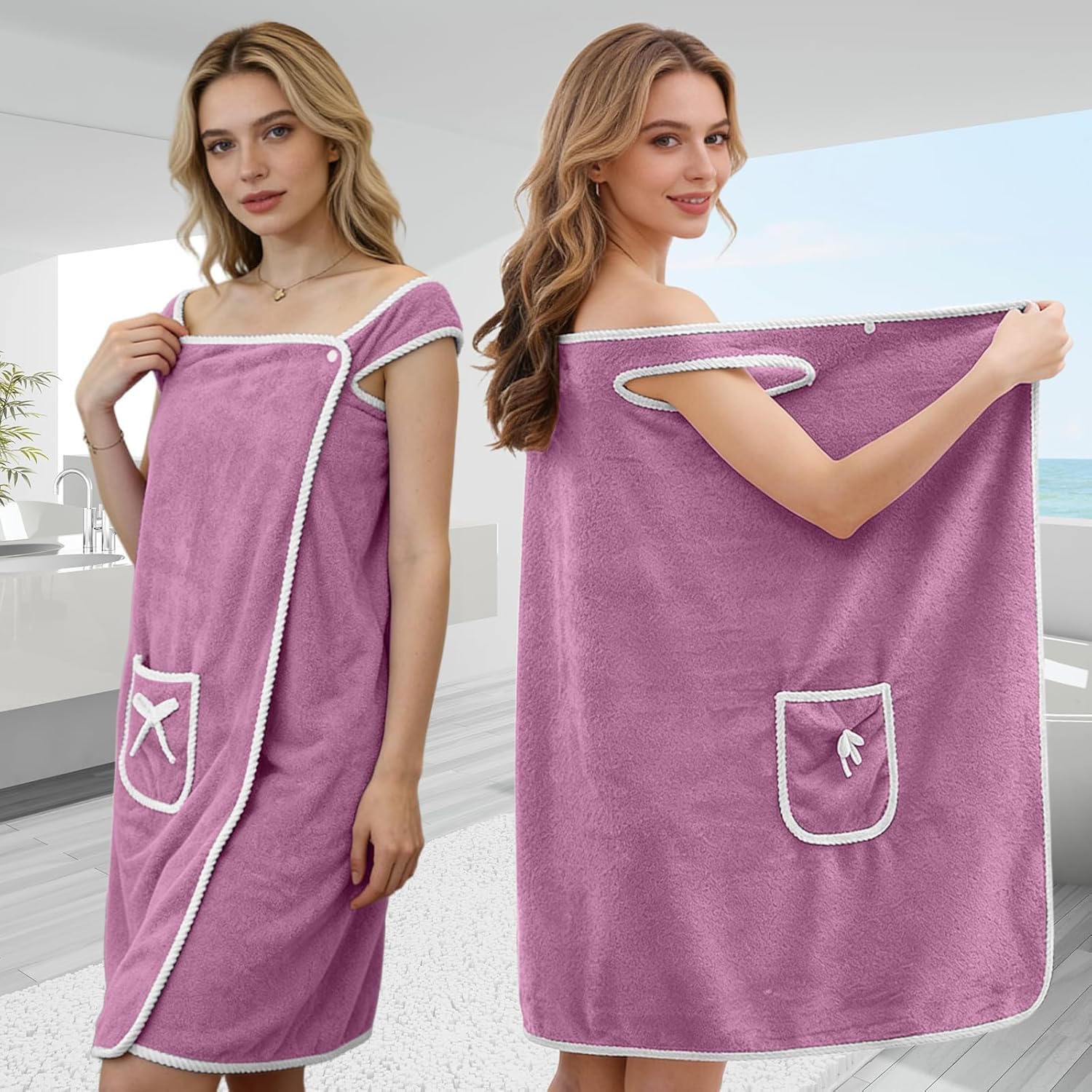 Home Bathroom Spa - Schnell trocknende tragbare Badetücher für Damen
