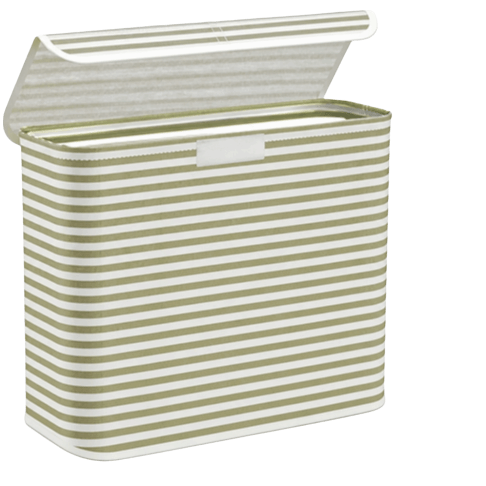Toilet Paper Holder - Faltbarer Toilettenpapierhalter mit Streifenmuster, platzsparender Aufbewahrungskorb