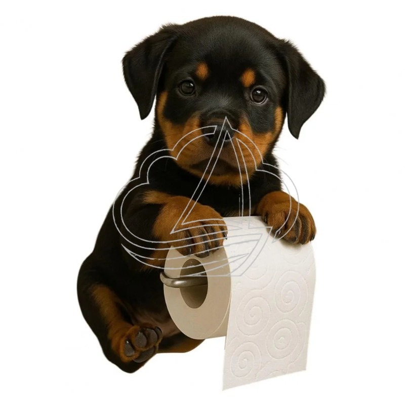 Toilet Paper Holder - Hundetoilettenpapierhalter aus Harz, niedliches Tierdesign, wandmontierter