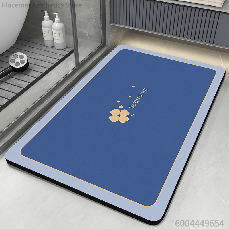 Home Bathroom Floor Mats - Superabsorbierende Badezimmermatte Rutschfeste Badewannenmatte Teppich Schnelltrocknende