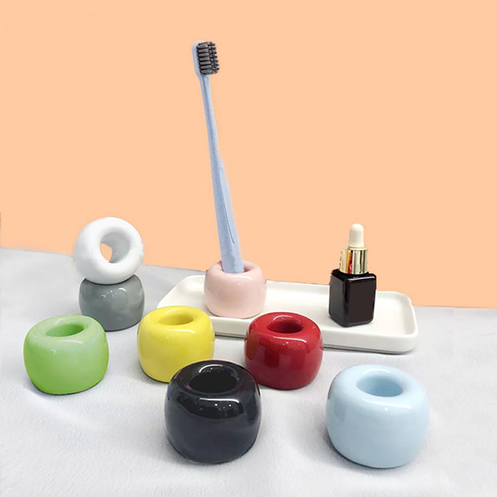 Home Bathroom Shelf - 3*4cm Zahnbürste Halter Mini Keramik Zahnbürste