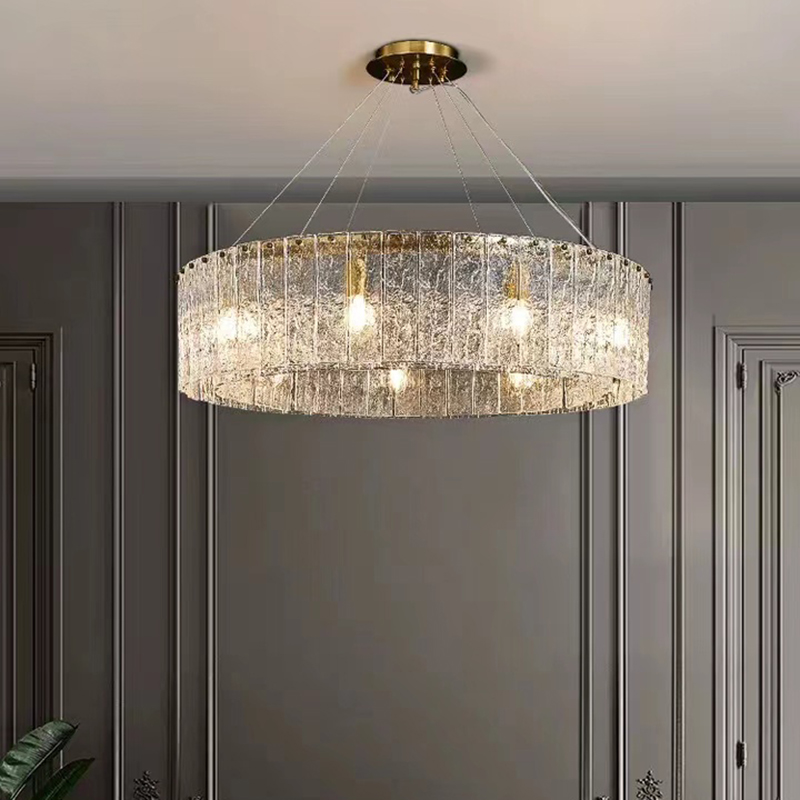 Home Of The Year Bathroom - LED Kreative Wasser Welligkeit Glas Anhänger