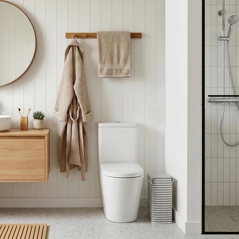 Toilet Paper Holder - Organizer Faltbarer Toilettenpapierhalter mit Deckel Platzsparender