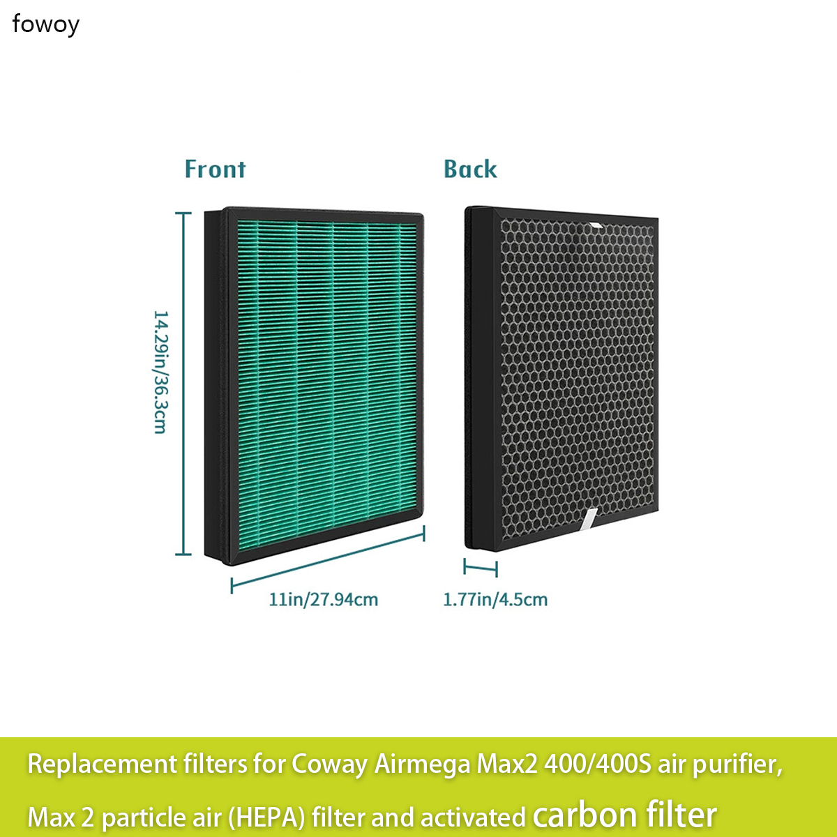 Coway Air Purifier Airmega 400 - Ersatzfilter für Coway Airmega Max2 400/400S