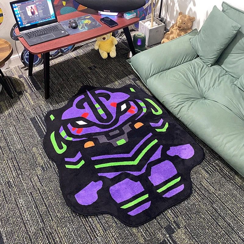 Home Bathroom Floor Mats - NEON GENESIS EVANGELION Designer-Plüschteppich, weiche Fußmatte,