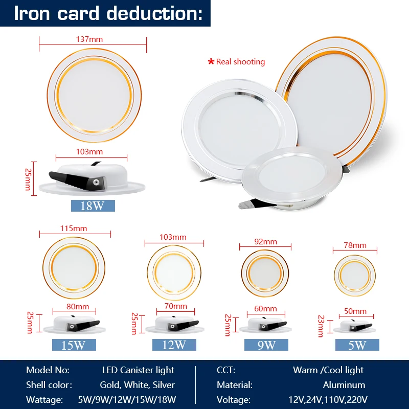 10 teile/los Led Downlight AC  – Home Of The Year Bathroom Bewertung und Preis