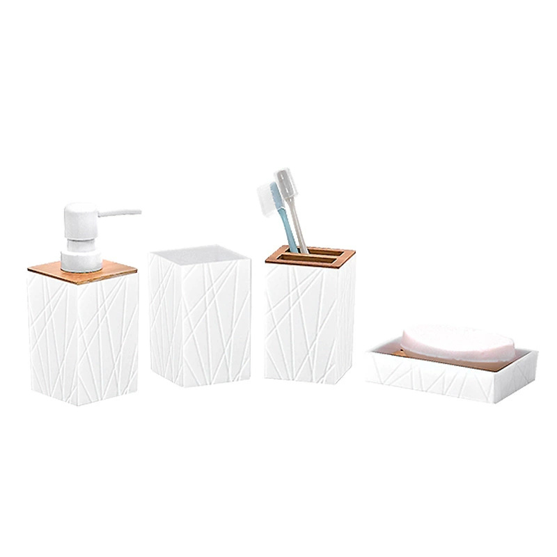 4-teiliges Badezimmer-Zubehör- – Zara Home Bathroom Set Bewertung und Preis