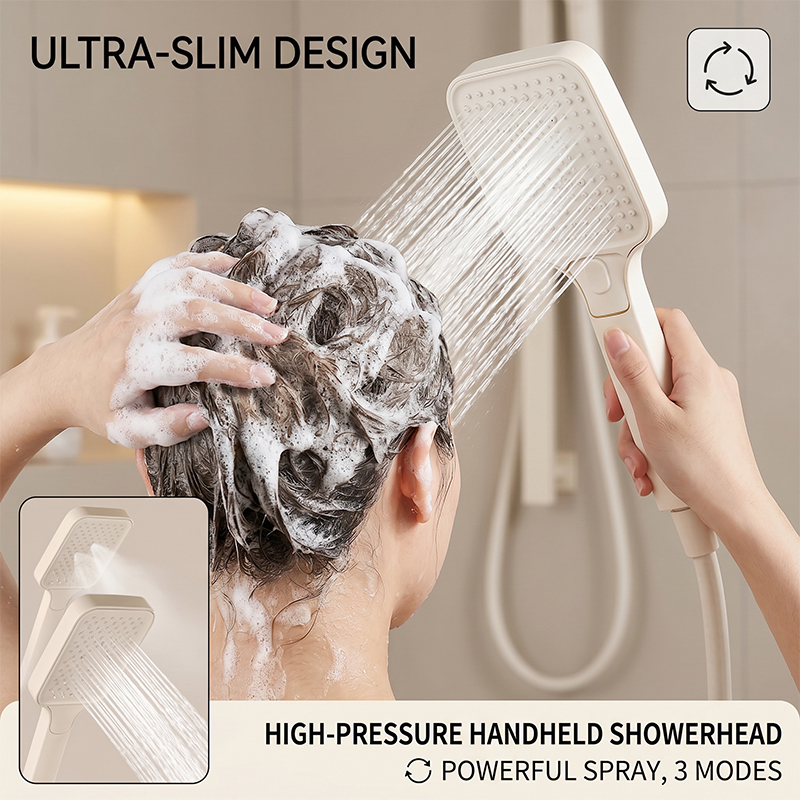 Matte Creme 3-Modus Hochdruck- – Jet Home Bathroom Accessories Bewertung und Preis