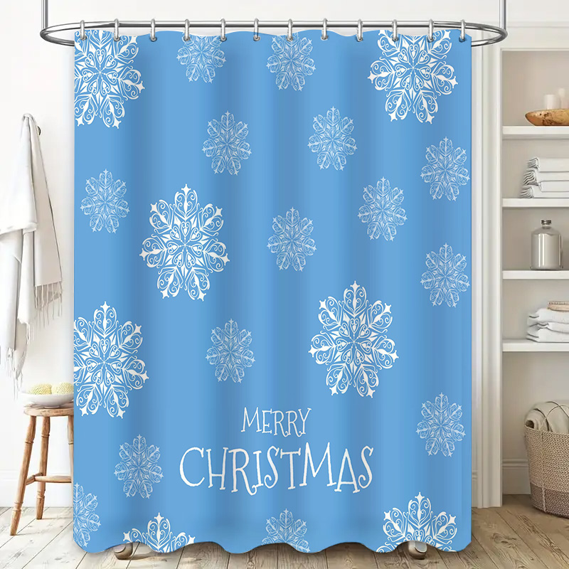Weihnachts-Duschvorhang, Schne – Home Bathroom Ideas Bewertung und Preis