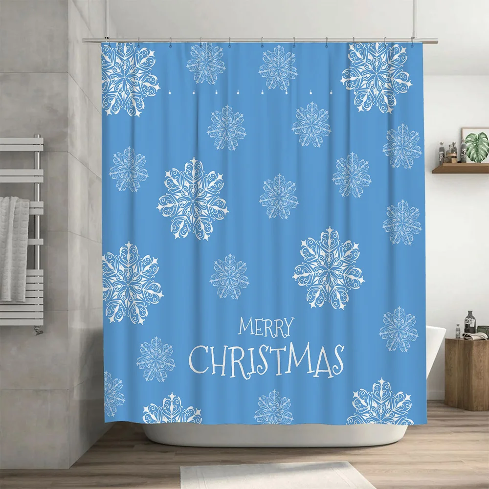 Weihnachts-Duschvorhang, Schne – Home Bathroom Ideas Bewertung und Preis