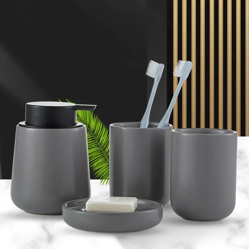 Dunkelgrau Keramik Bad Lotion  – Zara Home Bathroom Set Bewertung und Preis