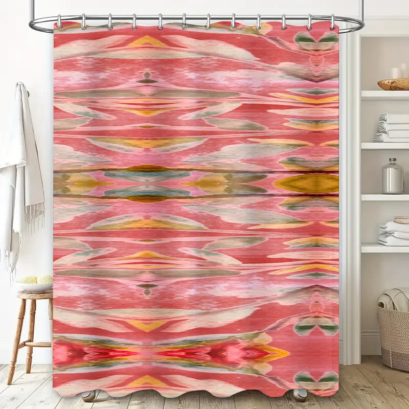 Abstrakter Aquarell-Duschvorha – Home Bathroom Design Ideas Bewertung und Preis