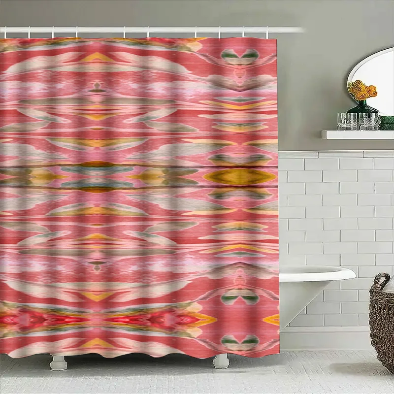 Abstrakter Aquarell-Duschvorha – Home Bathroom Design Ideas Bewertung und Preis