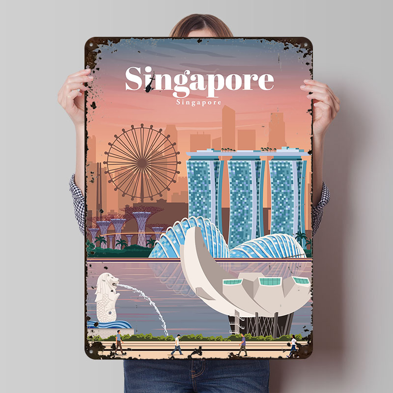 „Reise nach Singapur“, gedruck – Home And Bathroom Singapore Bewertung und Preis