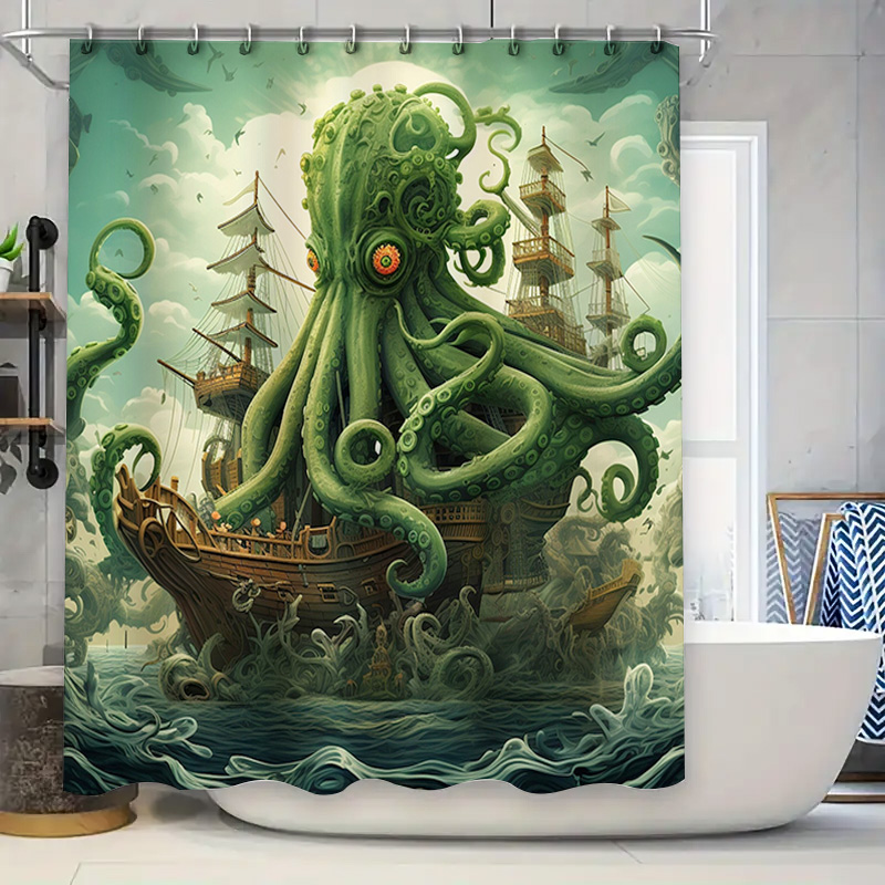 Oktopus Schiff Duschvorhang Su – Home Bathroom Ideas Bewertung und Preis