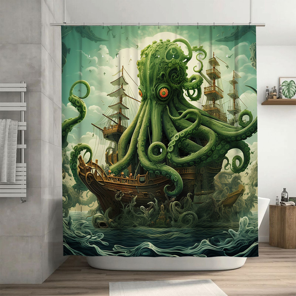 Oktopus Schiff Duschvorhang Su – Home Bathroom Ideas Bewertung und Preis