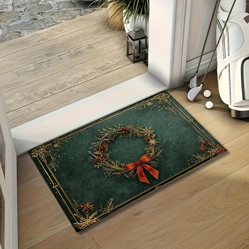 Weihnachtskranz-Badematte aus  – Home Bathroom Design Ideas Bewertung und Preis