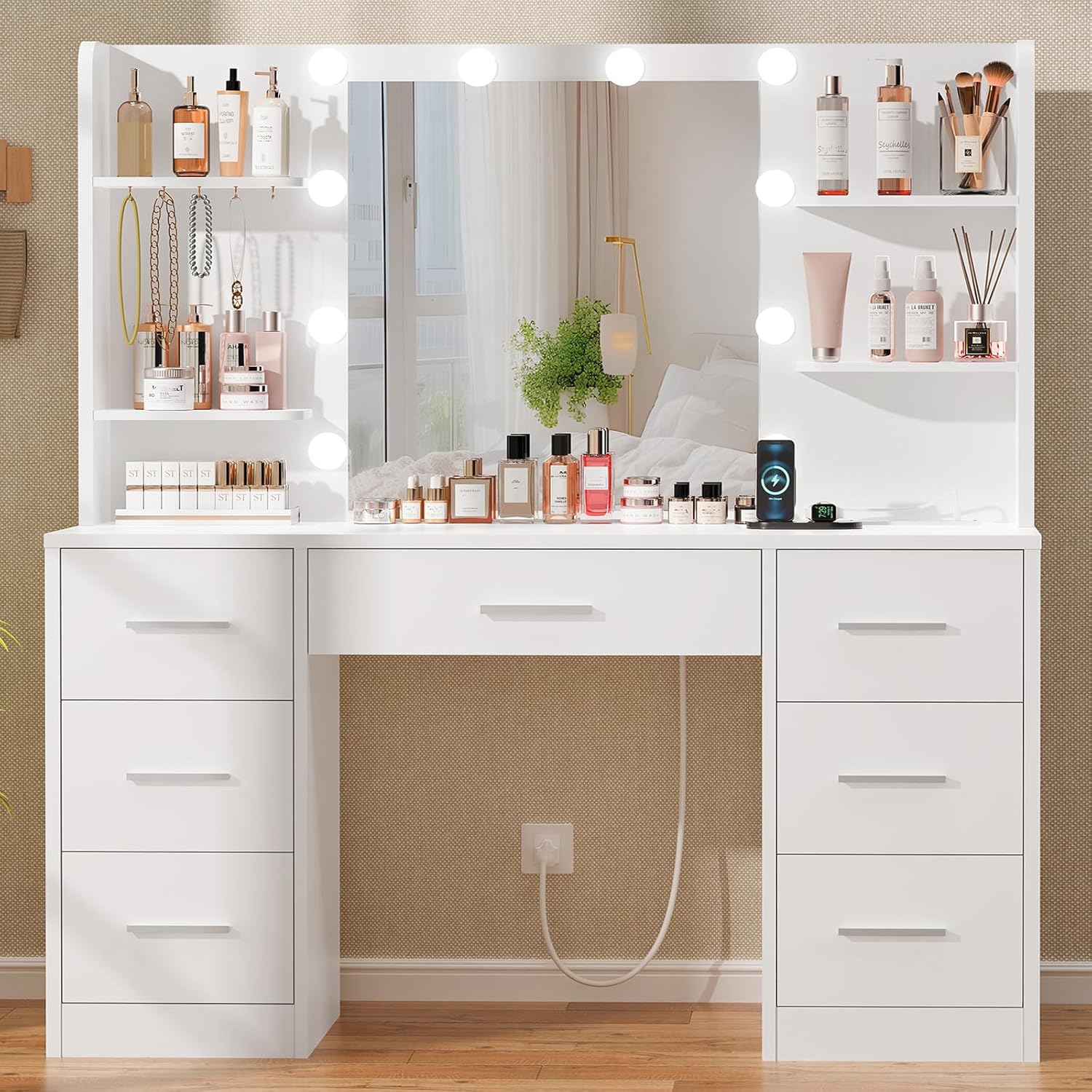 Großer Schminktisch mit LED-be – Home Outlet Bathroom Vanity Bewertung und Preis
