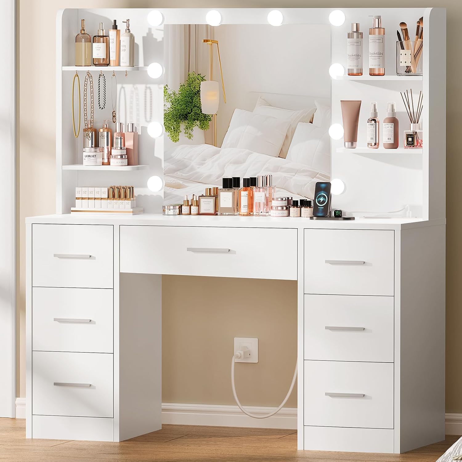 Großer Schminktisch mit LED-be – Home Outlet Bathroom Vanity Bewertung und Preis