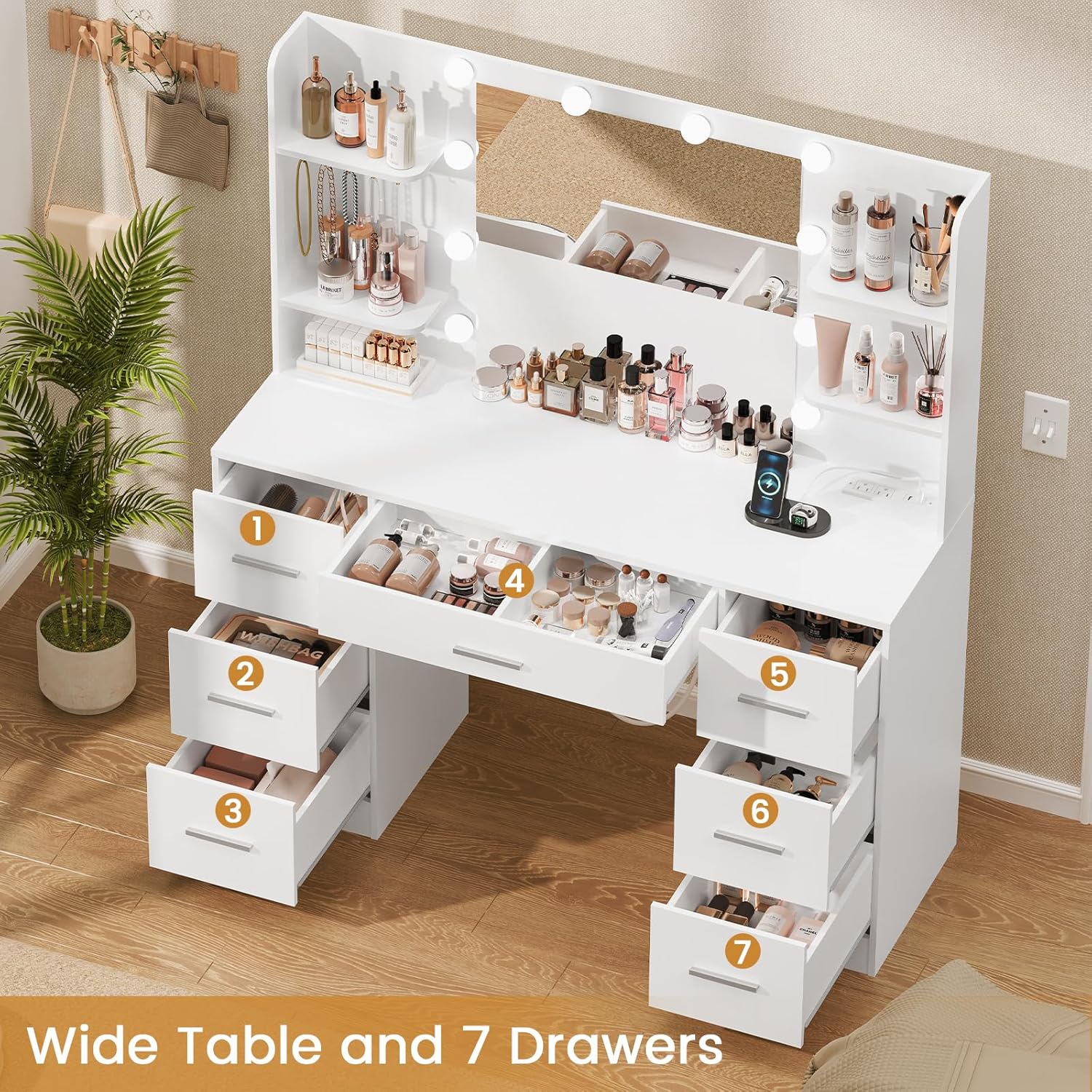 Großer Schminktisch mit LED-be – Home Outlet Bathroom Vanity Bewertung und Preis