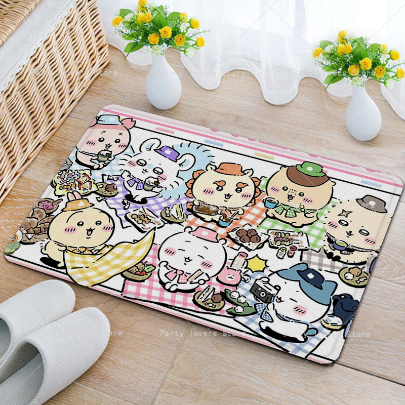 Anime Chiikawas Flanell-Teppic – Home Bathroom Floor Mats Bewertung und Preis