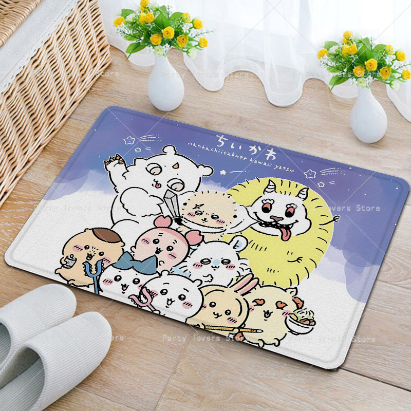 Anime Chiikawas Flanell-Teppic – Home Bathroom Floor Mats Bewertung und Preis