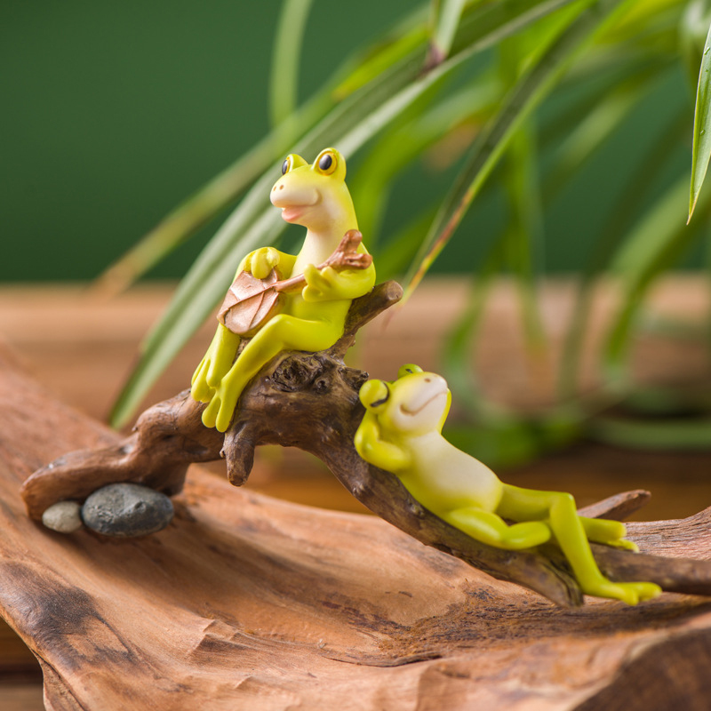 Harz lustige Frosch figuren fü – Jet Home Bathroom Accessories Bewertung und Preis