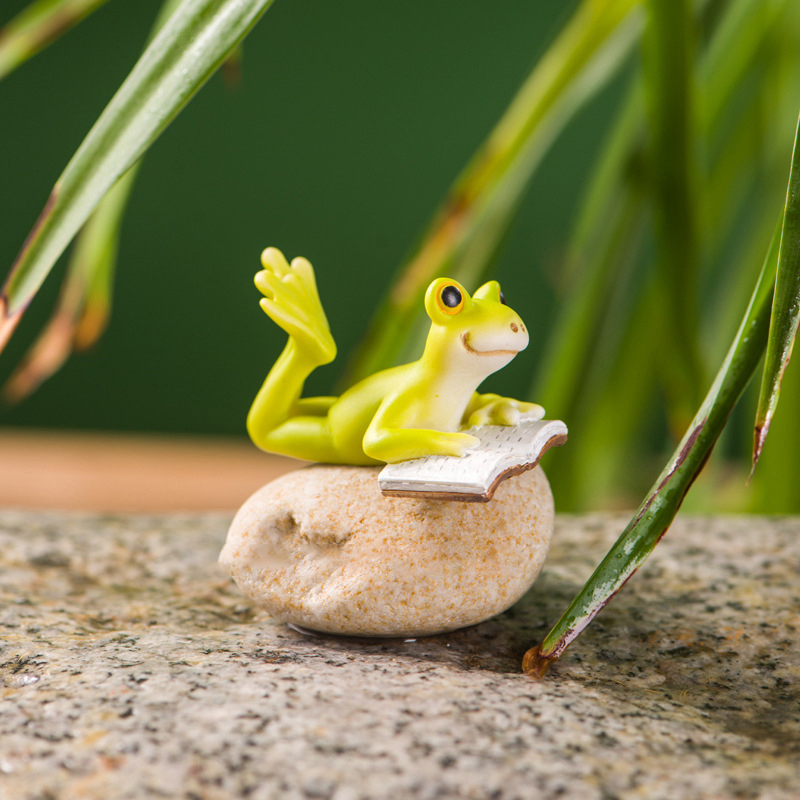 Harz lustige Frosch figuren fü – Jet Home Bathroom Accessories Bewertung und Preis