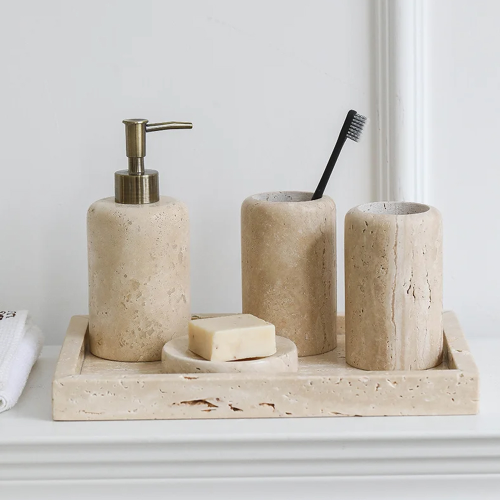 Nordic Cave Stone Badezimmer-S – Zara Home Bathroom Set Bewertung und Preis