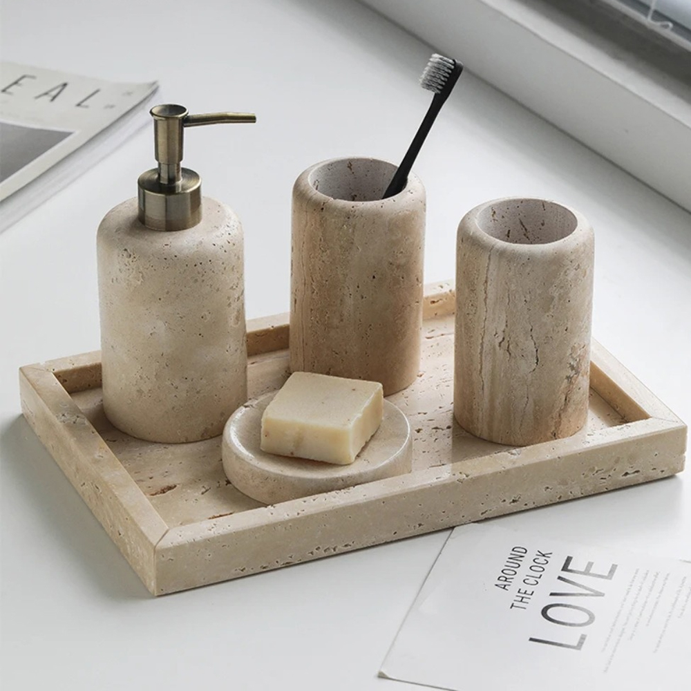 Nordic Cave Stone Badezimmer-S – Zara Home Bathroom Set Bewertung und Preis