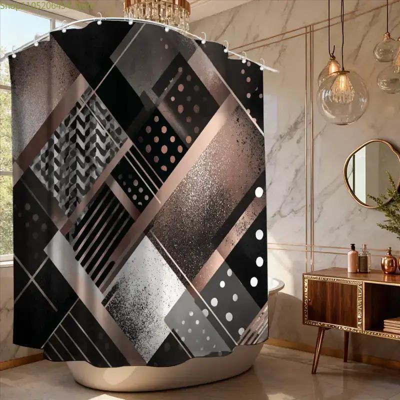Moderner Geometrischer Abstrak – Home Bathroom Design Ideas Bewertung und Preis