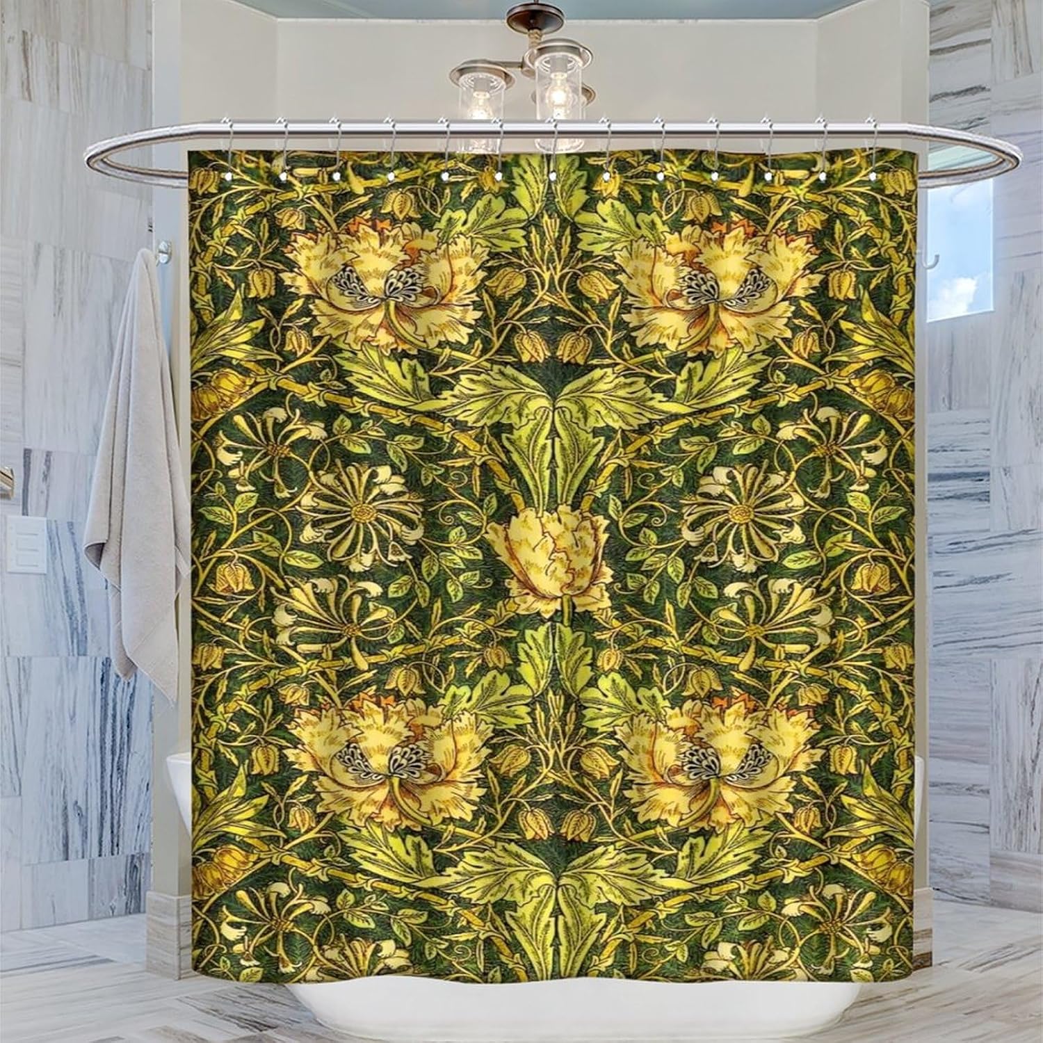 Wasserdichter Botanischer Dusc – Home Bathroom Ideas Bewertung und Preis