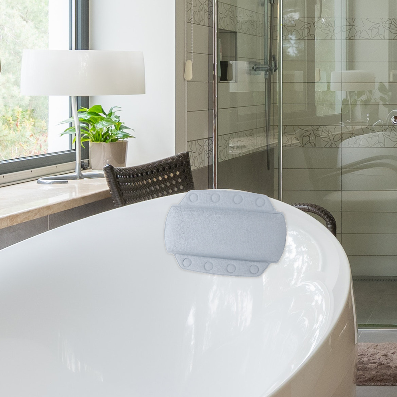 Badewannenkissen mit Saugnäpfe – Home Bathroom Spa Bewertung und Preis