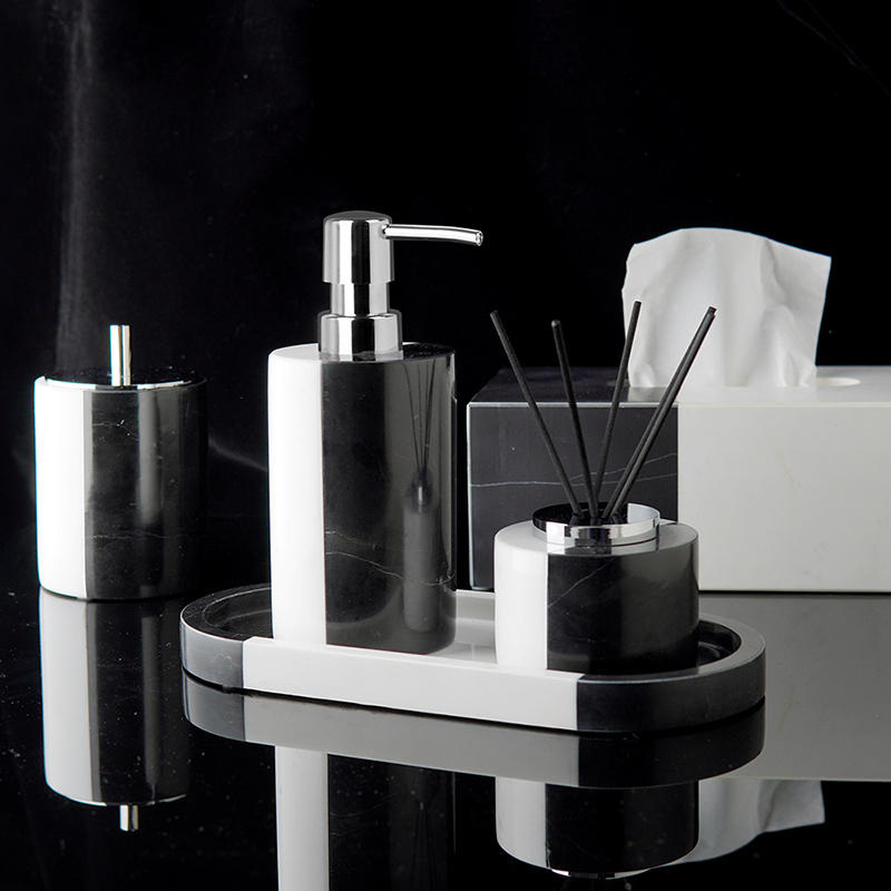 Schwarz und Weiß Natürliche Ma – Zara Home Bathroom Set Bewertung und Preis