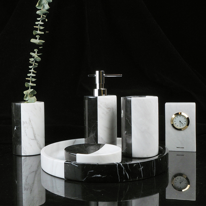Schwarz und Weiß Natürliche Ma – Zara Home Bathroom Set Bewertung und Preis
