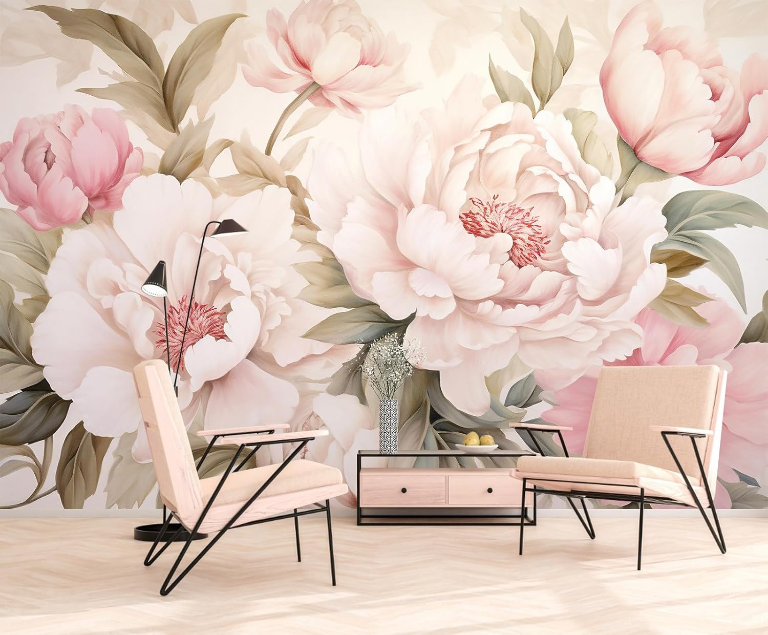 Elegante Pfingstrosen-Blumen-W – Home Bathroom Vanity Bewertung und Preis