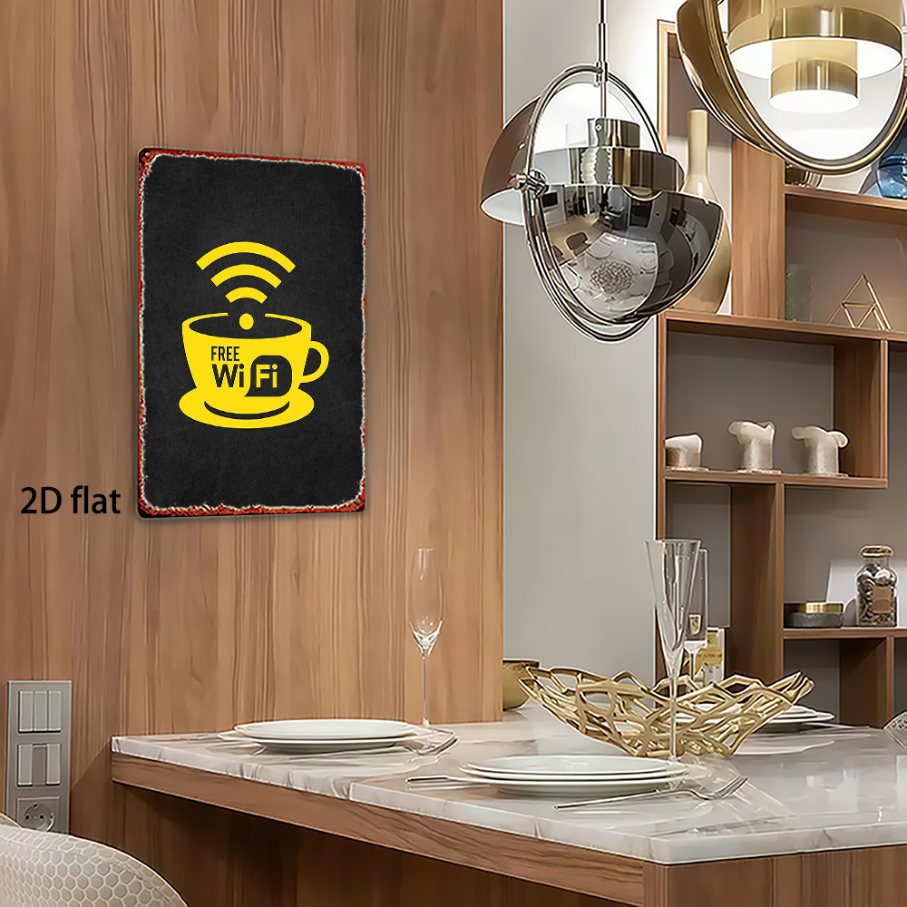 2D Vintage Metallschild, WLAN- – Home Bathroom Ideas Bewertung und Preis