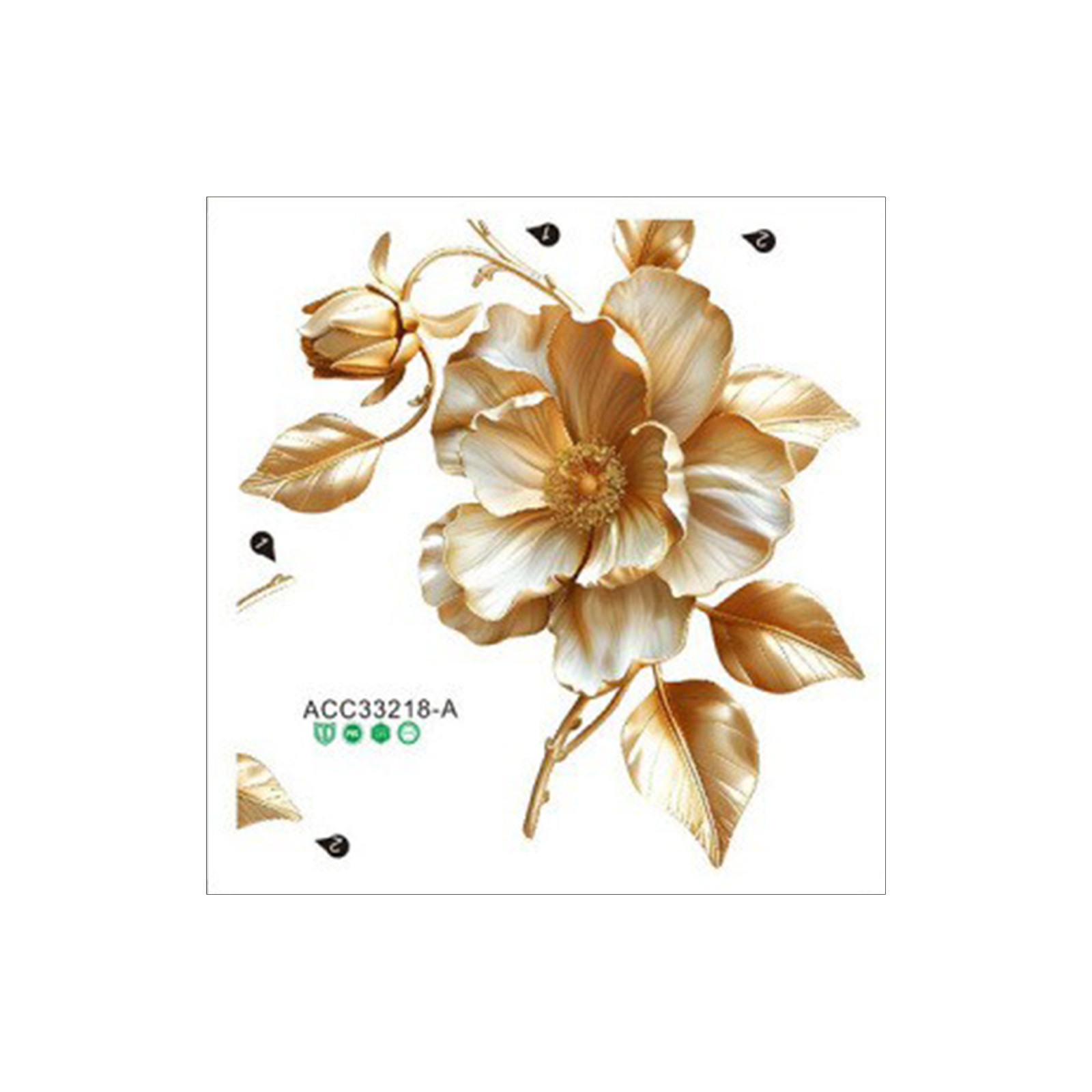 2 Stück florale Toilettenaufkl – Home Of The Year Bathroom Bewertung und Preis