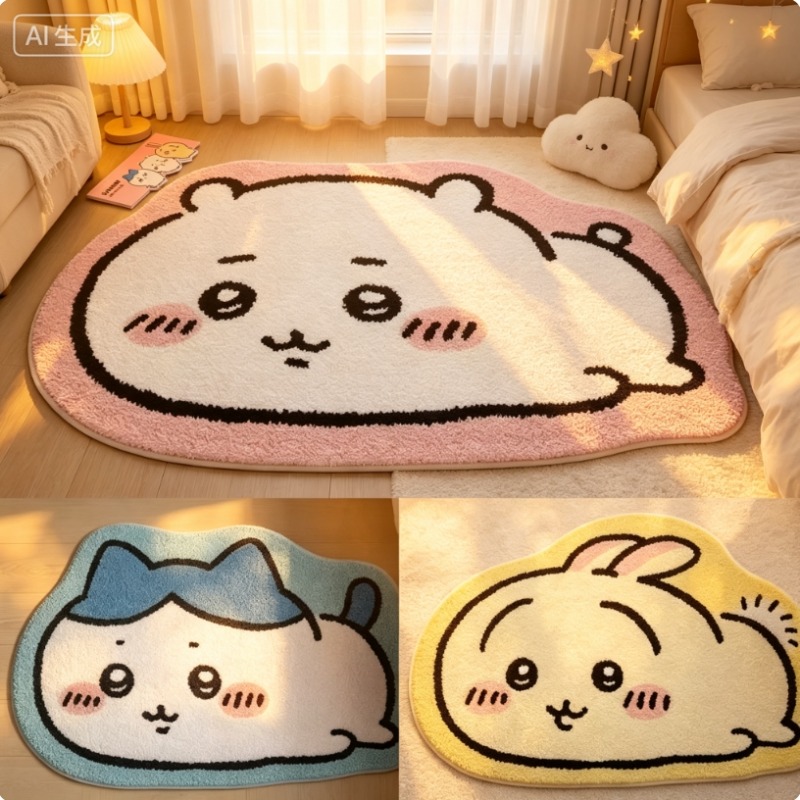 Chiikawa Cartoon Teppich Anime – Home Bathroom Floor Mats Bewertung und Preis