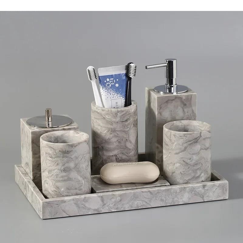 Marmor-Kulturbeutel-Set, Watte – Zara Home Bathroom Set Bewertung und Preis